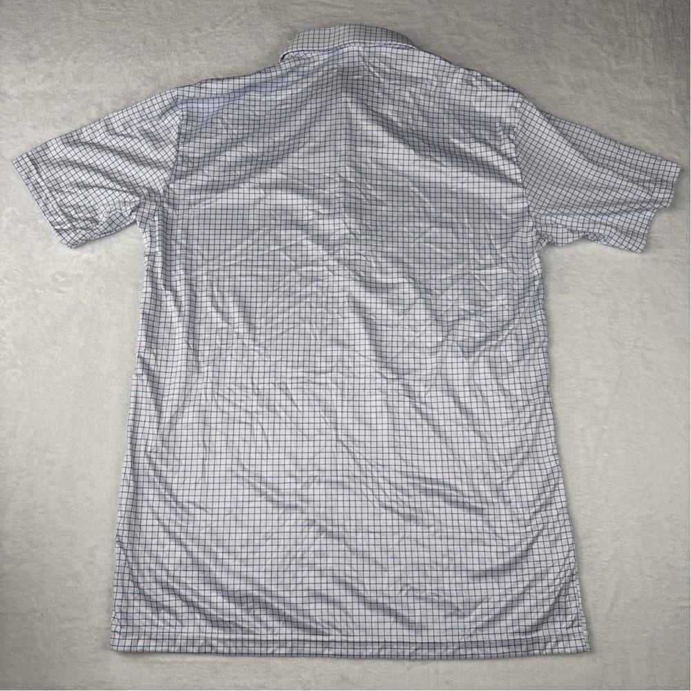 Collars and Co Polo Mens 4XL - Thin Blue Check - Semi Spread Collar Brand New - Picture 7 of 7